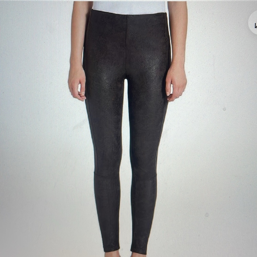 Lysse Faux Buffed Suede Leggings Sz L